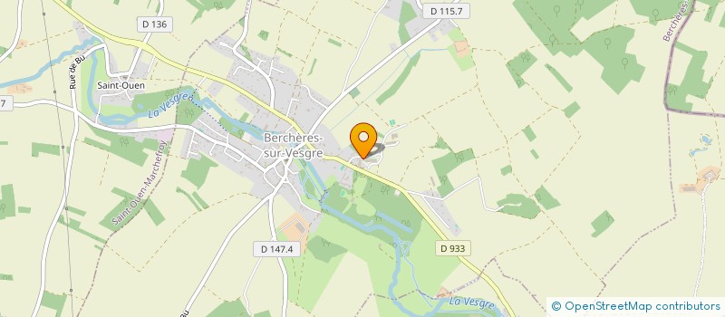localisation de l'entreprise SCI DOMAINE EQUESTRE DE BERCHERES à BERCHERES-SUR-VESGRE