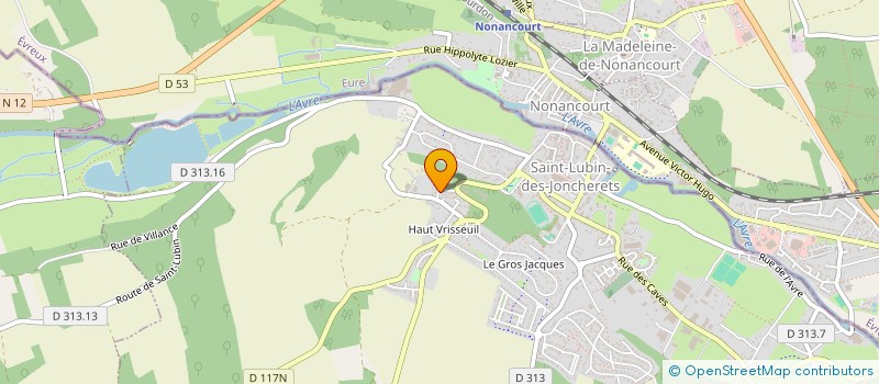 localisation de l'entreprise SCI DOMAINE HAUT VRISSEUIL à SAINT-LUBIN-DES-JONCHERETS