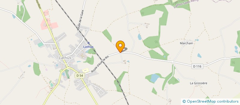 localisation de l'entreprise SCI DOMAINE LA CARTE  LATHUS SAINT REMY