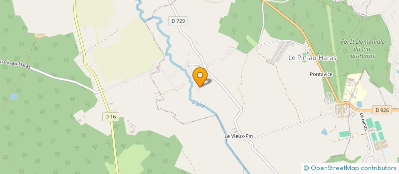 localisation de l'entreprise SCI DOMAINE LA COUTURE à LE PIN-AU-HARAS