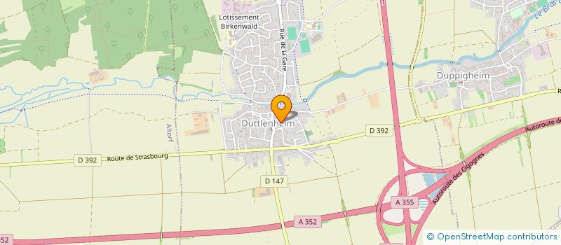 localisation de l'entreprise SCI DOMAINE LES RACINES  DUTTLENHEIM