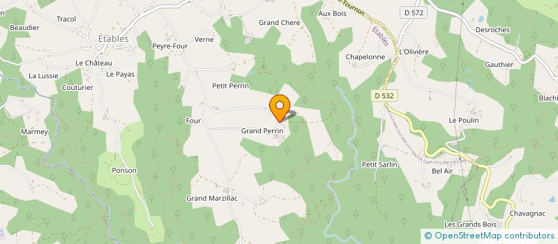 localisation de l'entreprise SCI DOMAINE LES TROIS BRIOUX  ETABLES