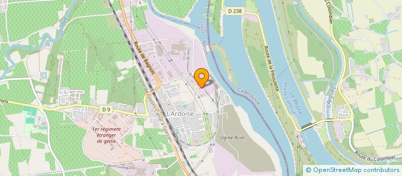 localisation de l'entreprise SCI DOMAINE LINGUET & FILS  LAUDUN-L'ARDOISE