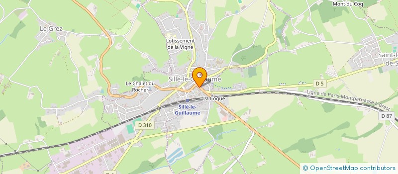 localisation de l'entreprise SCI DOMAINE PORCHER  SILLE-LE-GUILLAUME