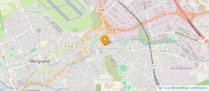 localisation de l'entreprise SCI DOMAINE SAINT VICTORET  SAINT-VICTORET