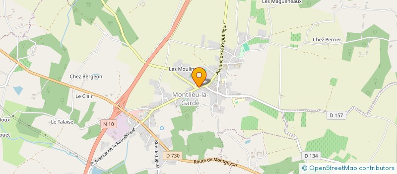 localisation de l'entreprise SCI DOMAINES ET COMPAGNIE  MONTLIEU-LA-GARDE