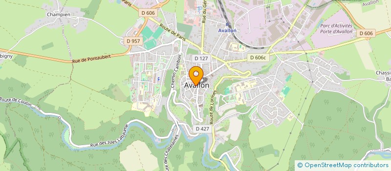 localisation de l'entreprise SCI DOMAINES & PATRIMOINES à AVALLON