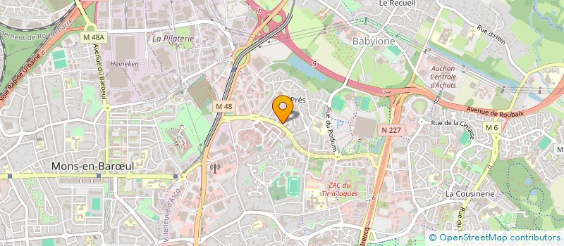 localisation de l'entreprise SCI DOMAM à VILLENEUVE-D'ASCQ