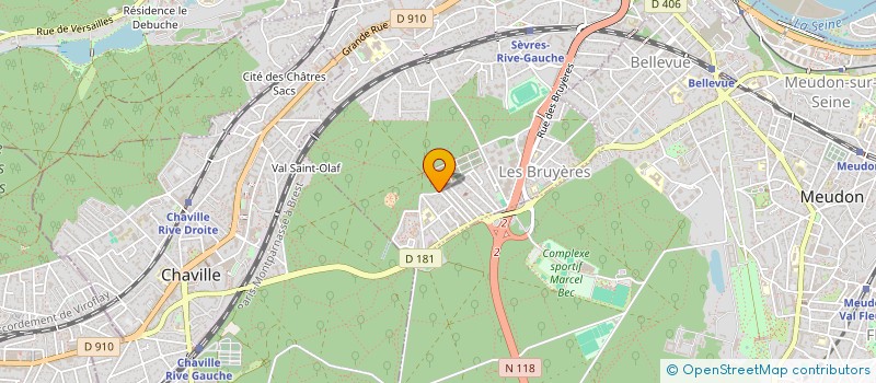 localisation de l'entreprise SCI DOMAM à SEVRES
