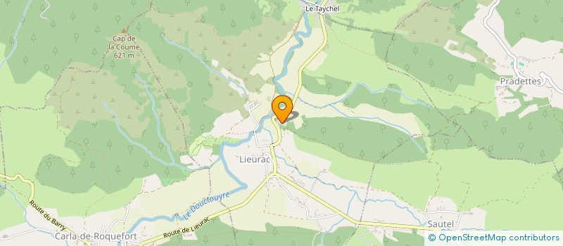 localisation de l'entreprise SCI DOMAM à LIEURAC