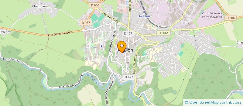 localisation de l'entreprise SCI DOMAMEA à AVALLON
