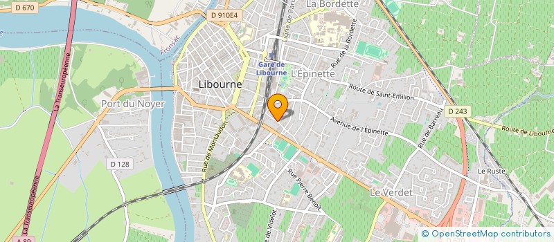 localisation de l'entreprise SCI DOMAN  LIBOURNE