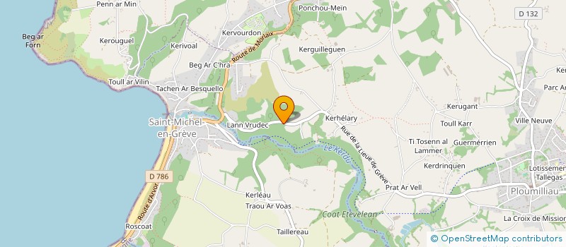 localisation de l'entreprise SCI DOMANIE  PLOUMILLIAU