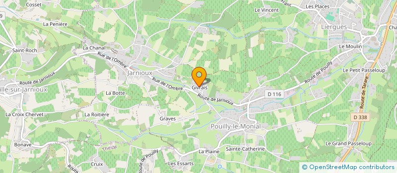localisation de l'entreprise SCI DOMANNE à PORTE-DES-PIERRES-DOREES