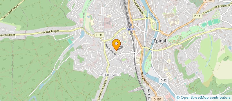 localisation de l'entreprise SCI DOMAPHISE à EPINAL