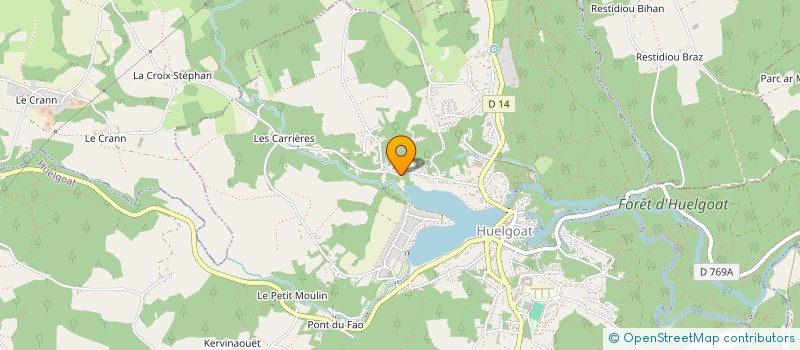 localisation de l'entreprise SCI DOMAS  HUELGOAT