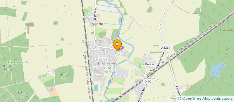localisation de l'entreprise SCI DOMATEL DE PRESLES  PRESLES-EN-BRIE