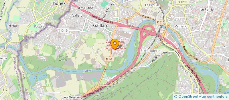 localisation de l'entreprise SCI DOMAX  ARCHAMPS