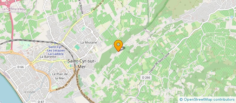 localisation de l'entreprise SCI DOMAZOT à SAINT-CYR-SUR-MER