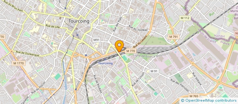 localisation de l'entreprise SCI DOMBASLE  TOURCOING