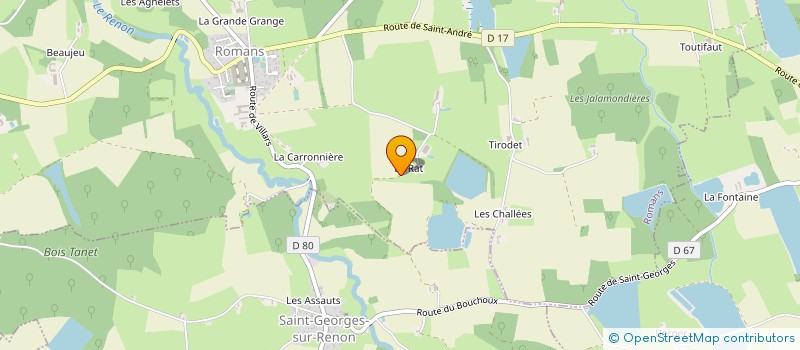 localisation de l'entreprise SCI DOMBISTE  ROMANS