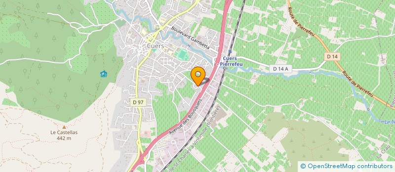 localisation de l'entreprise SCI DOMECO  CUERS