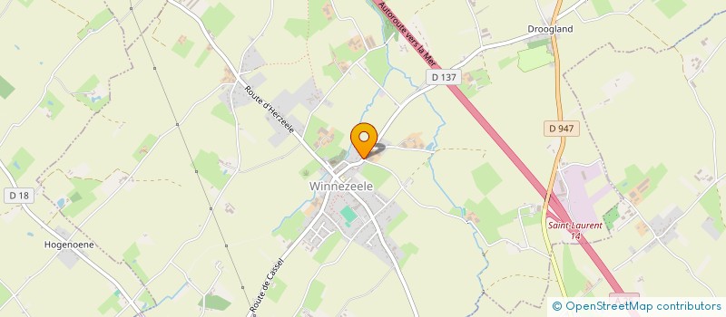 localisation de l'entreprise SCI DOMEIN VAN DE KLOK  WINNEZEELE