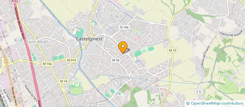 localisation de l'entreprise SCI DOMEJU  CASTELGINEST