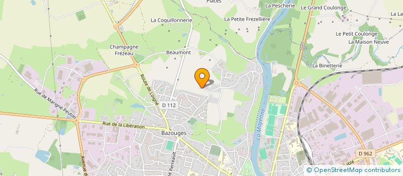 localisation de l'entreprise SCI DOMELI  CHATEAU-GONTIER-SUR-MAYENNE