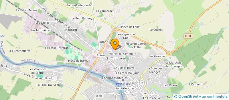 localisation de l'entreprise SCI DOMELO  DESCARTES