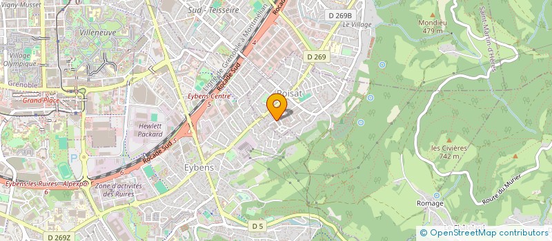 localisation de l'entreprise SCI DOMER  POISAT