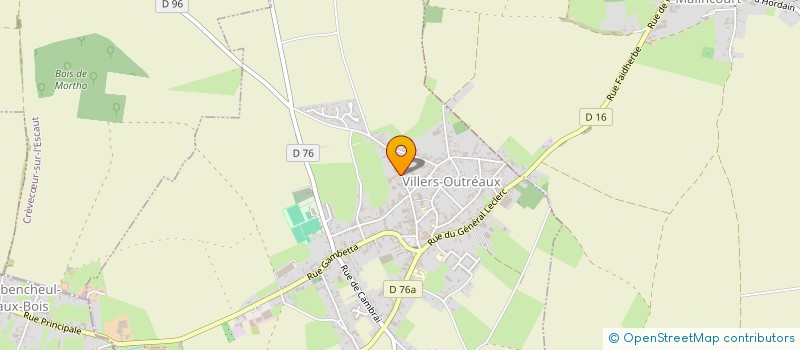 localisation de l'entreprise SCI DOMERIC  VILLERS-OUTREAUX