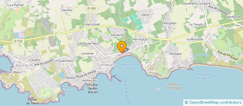 localisation de l'entreprise SCI DOMI à PLOEMEUR