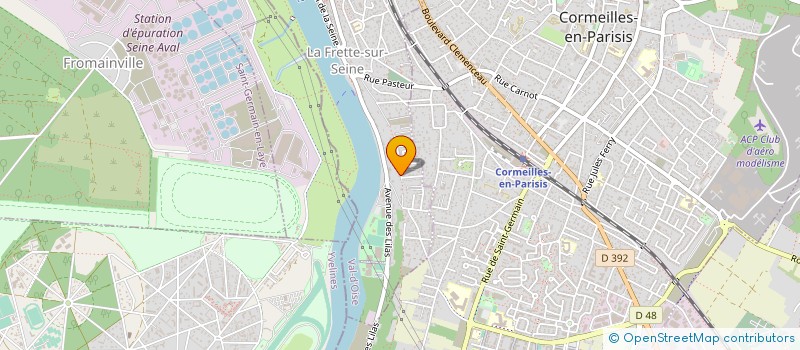 localisation de l'entreprise SCI DOMI AVIATION  LA FRETTE-SUR-SEINE