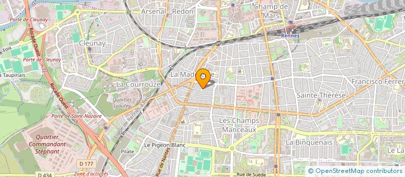 localisation de l'entreprise SCI DOMIA  RENNES