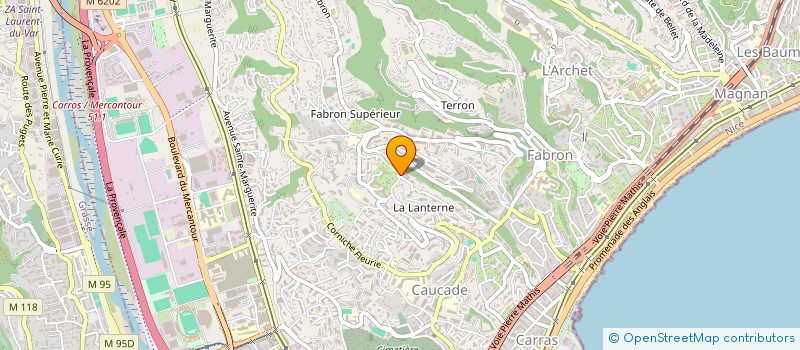 localisation de l'entreprise SCI DOMICILE AZUR à NICE