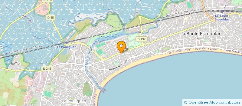 localisation de l'entreprise SCI DOMIFLOR  LA BAULE-ESCOUBLAC