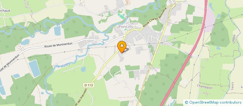 localisation de l'entreprise SCI DOMIHEN  POUILLY-LES-FEURS