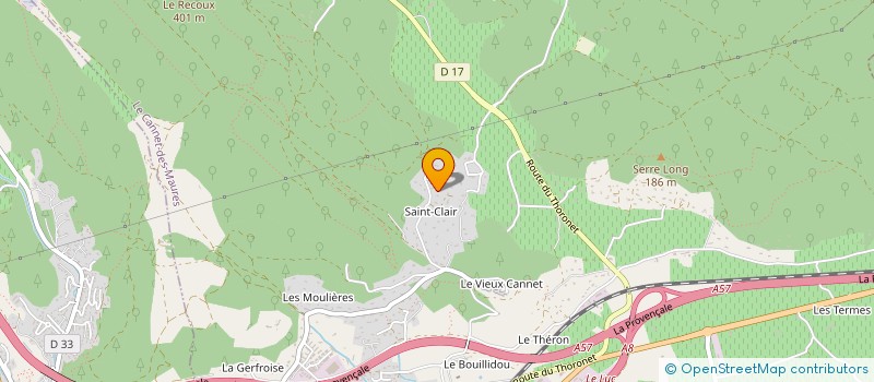 localisation de l'entreprise SCI DOMIK  LE CANNET-DES-MAURES