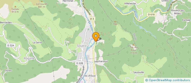 localisation de l'entreprise SCI DOMIK à SOUEIX-ROGALLE