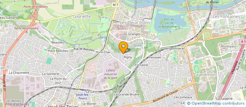 localisation de l'entreprise SCI DOMIK  JOUE-LES-TOURS