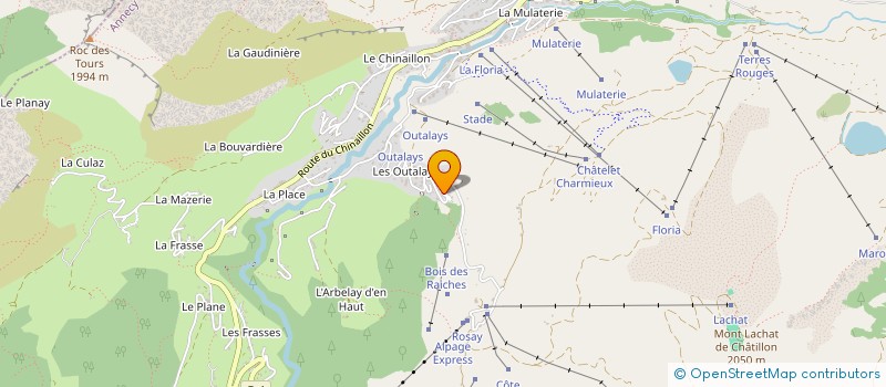 localisation de l'entreprise SCI DOMILO  LE GRAND-BORNAND