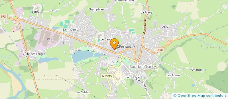 localisation de l'entreprise SCI DOMILY à BOURBON-LANCY