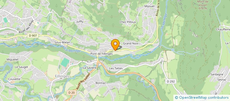 localisation de l'entreprise SCI DOMIMO 1  FILLINGES