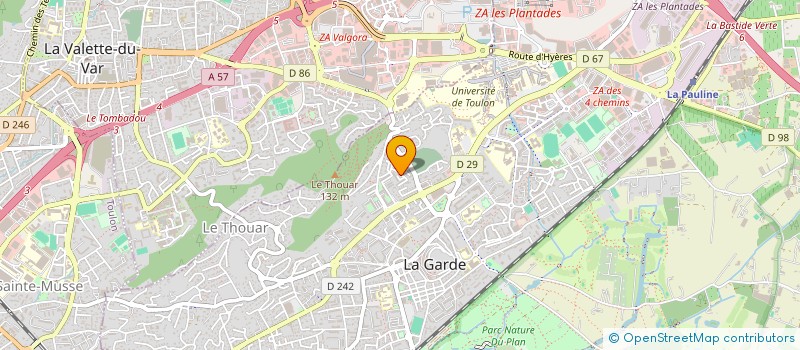 localisation de l'entreprise SCI DOMINAL à LA GARDE