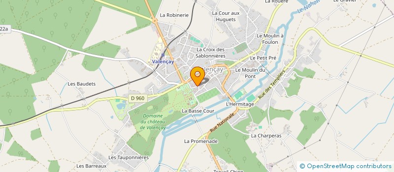 localisation de l'entreprise SCI DOMINGUEZ DOISNE à VALENCAY
