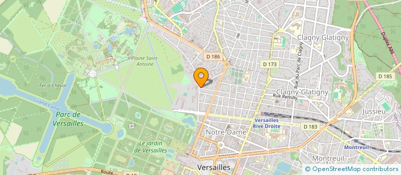 localisation de l'entreprise SCI DOMINICAN à VERSAILLES