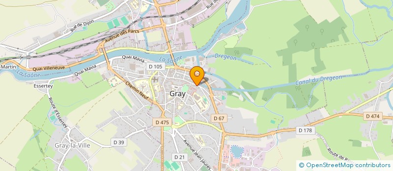 localisation de l'entreprise SCI DOMINIQUE à GRAY
