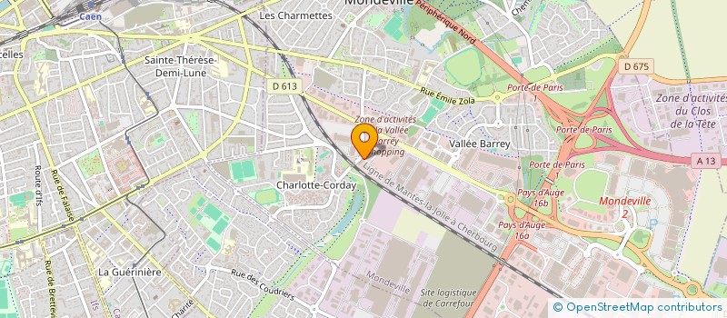 localisation de l'entreprise SCI DOMINIQUE à MONDEVILLE