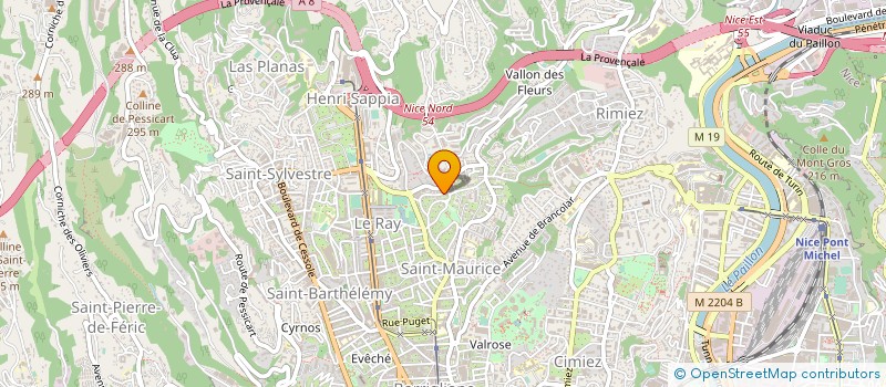localisation de l'entreprise SCI DOMINIQUE à NICE